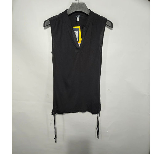 ARMANI JEANS/阿玛尼牛仔 黑色女士无袖T恤