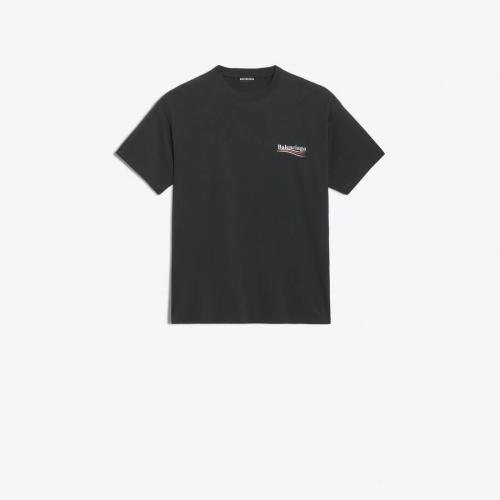  BALENCIAGA巴黎世家 22年春夏 男士 短袖T恤 Regular Balenciaga 徽标印花T恤 570803TA*w*V441 预定商品1-3周发货