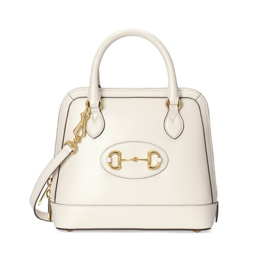 GUCCI/古驰 经典款1955系列 马衔扣皮革小号手提包 （3色可选）