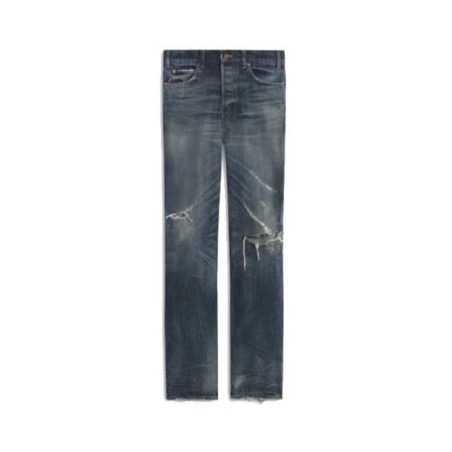 CELINE/赛琳 明星复古做旧男士牛仔裤2N3972/29N08MT