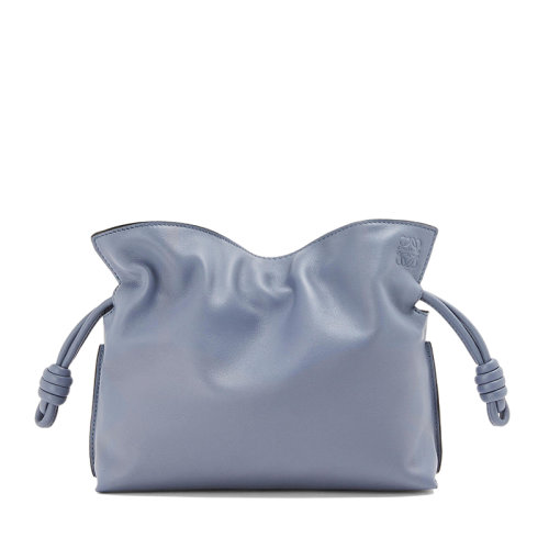 LOEWE/罗意威 22春夏新款Flamenco系列 女士大西洋蓝色纳帕小牛皮单肩斜挎手拿包0010640480
