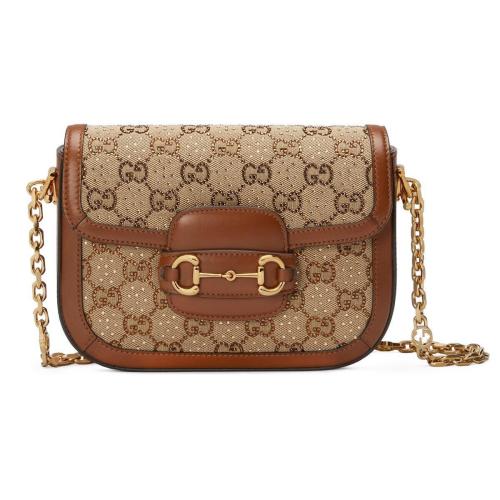  GUCCI古驰 22年秋冬 女士 Gucci 马衔扣1955系列GG迷你手袋 675801 21HRG 2687