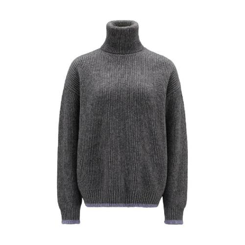  MONCLER蒙可蒙克莱 22年秋冬 女士 针织衫 Wool %26 Mohair Polo Neck Jumper H20939F00005M1115