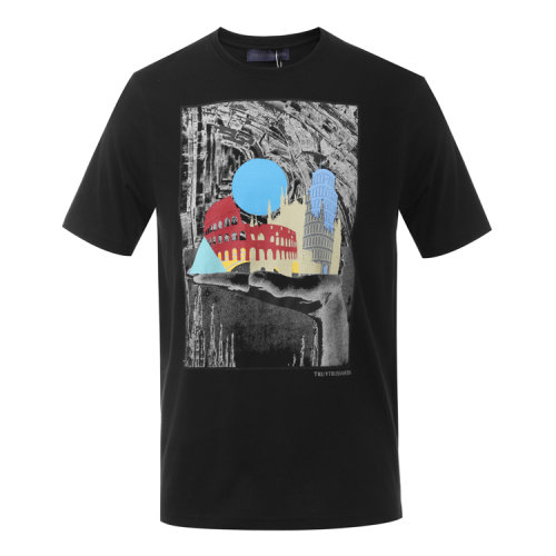 Trussardi/楚莎迪 纯棉 圆领 男装 短袖 男士短袖T恤