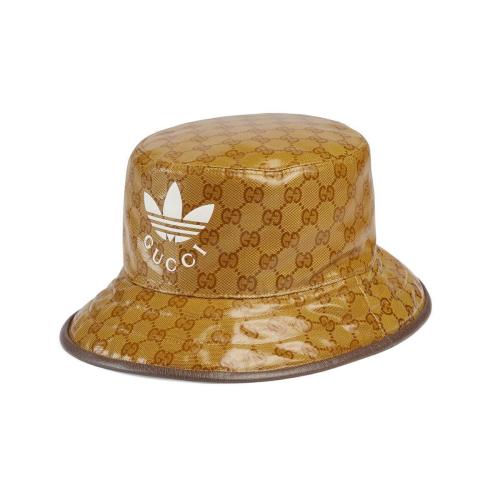  GUCCI古驰 22年秋冬 女士 adidas x Gucci联名系列渔夫帽 696484 4HAP2 7164