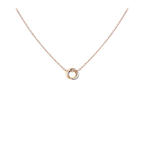 CARTIER/卡地亚 TRINITY系列 18K金黄金白金玫瑰金三色项链 B7224574