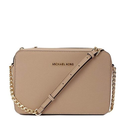  Michael Kors/迈克·科尔斯 Jet Set Travel系列棕色牛皮女士挎包 32S4GTVC3L-Luggage PLSX