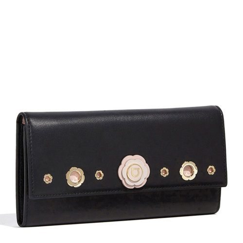 Salvatore Ferragamo/菲拉格慕 女士黑色长款钱包手拿包女包22-D253-687490（99新未使用）