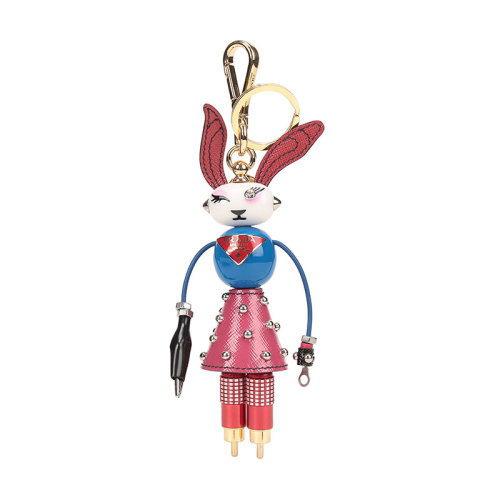 PRADA/普拉达  女士 拼色时尚钥匙扣 1TR051-2BM0-F0505