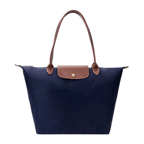 Longchamp/珑骧 Le Pliage系列 女士海军蓝尼龙大号长柄可折叠手提包单肩包饺子包女包 1899089556