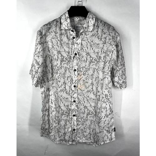 ARMANI COLLEZIONI/阿玛尼卡尔兹花色男士短袖衬衫  NCSMDMNC8F9 038