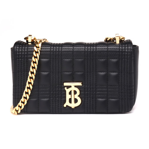BURBERRY/博柏利萝拉lola系列女士黑色可拆卸调节单肩磁扣翻盖迷你单肩包斜挎包链条包女包其它 8023117