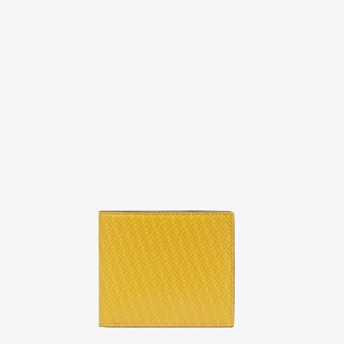  FENDI芬迪 22年秋冬 男士 钱包 黄色皮质双折钱包 7M0169AGLPF0M8A