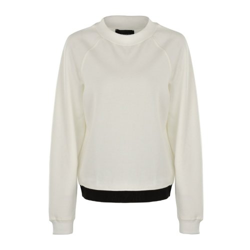  Emporio Armani/安普里奥阿玛尼 女士米白色棉质卫衣 6G2M6I JQWZ 0101 PLFSX