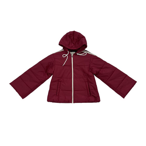 GUCCI/古驰 18年秋冬 女性 兜帽 条纹 红色 女士棉服 523862 ZHA58 6076