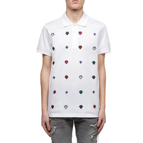 Dior 迪奥  男装 服装 白色图案印花装饰休闲 男士短袖POLO衫 733J819