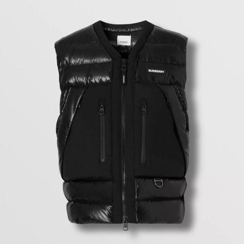  BURBERRY 22年秋冬 男士 徽标印花尼龙羽绒背心 80601891