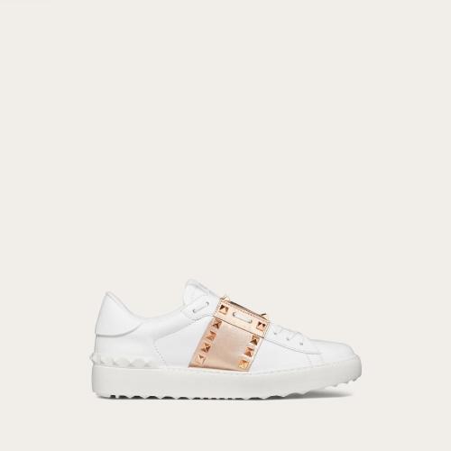  VALENTINO华伦天奴 22年秋冬 女士 休闲运动鞋 Sneakers Rockstud Untitled en veau avec band