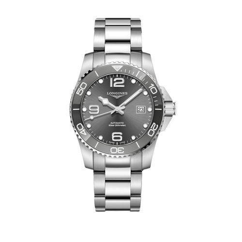 LONGINES/浪琴  康卡斯潜水系列新款太阳纹灰色表盘自动机械男士腕表43毫米L3.782.4.76.6