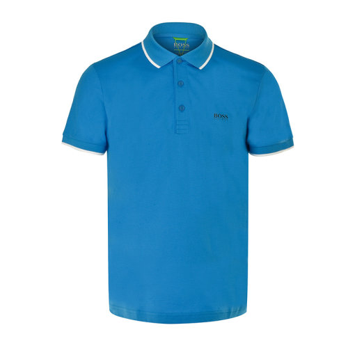 HUGO BOSS/雨果波士  男装 服饰 新款纯色纯棉时尚休闲男士短袖POLO衫