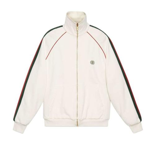  GUCCI古驰 22年秋冬 男士 饰织带针织拉链卫衣 625405 XJCOE 9146