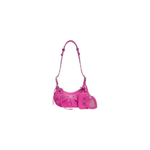  BALENCIAGA巴黎世家 22年秋冬 女士 单肩包 Womens Le Cagole Xs Shoulder Bag in Bright Pink