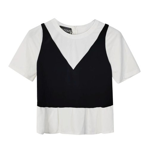 MOSCHINO/莫斯奇诺女装/女士T恤/女士短袖T恤 HA020308341555 （瑕疵折扣）