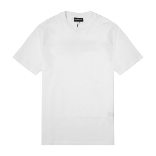 Emporio Armani/安普里奥阿玛尼 白色提花 男士短袖T恤 3K1TL3-1JGYZ-0154