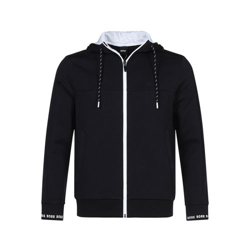 HUGO BOSS/雨果博斯 男卫衣 男士棉/聚酯纤维连帽上衣外套运动衫 50452458