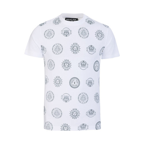 VERSACE/范思哲复古纹章男士短袖T恤潮流百搭