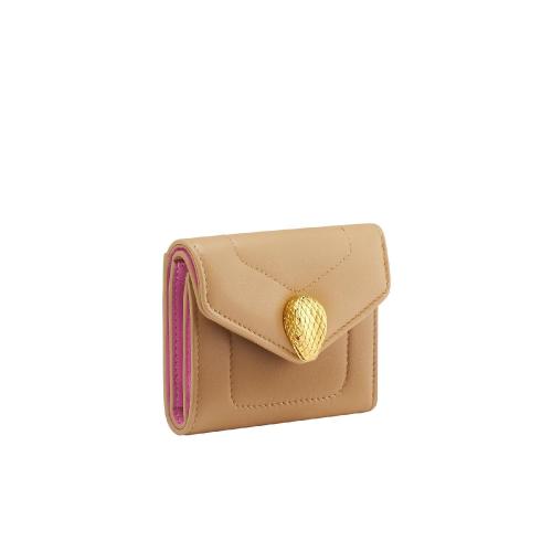  BVLGARI宝格丽 22年秋冬 女士 钱包 SERPENTI REVERSE PORTEFEUILLE a TROIS VOLETS 292303292