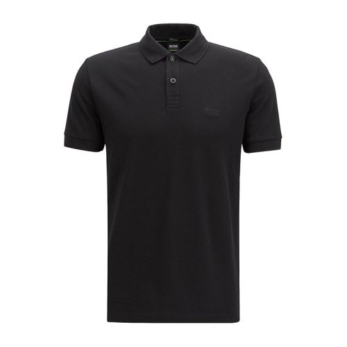 HUGO BOSS/雨果波士  男装 服饰  纯色纯棉刺绣BOSS胸标时尚休闲男士短袖POLO衫