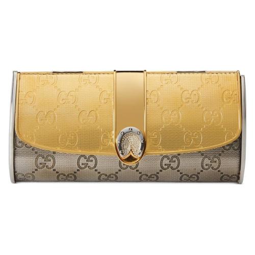  GUCCI古驰 22年秋冬 女士 饰水晶GG手拿包 701217 I3FGX 8157