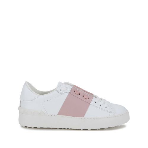 Valentino/华伦天奴 2021款 女士皮革铆钉系带休闲运动鞋板鞋小白鞋 WW2S0781 BLU