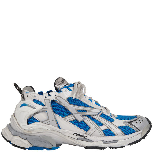 Balenciaga/巴黎世家      RUNNER系列 男士蓝色网眼和尼龙运动鞋677403W3RB34912