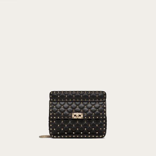  VALENTINO华伦天奴 22年秋冬 女士 单肩包 Sac moyen Rockstud Spike en nappa 2W2B0122NAP0NO
