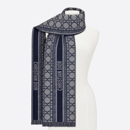  DIOR迪奥 22年秋冬 女士 围巾 Dior Cannage 围巾 31CAN205I005_C532