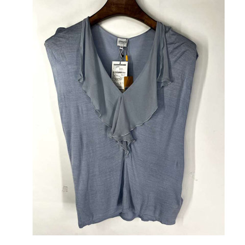 ARMANI COLLEZIONI/阿玛尼卡尔兹 女士蓝色短袖 NMM69M NM30M 703  瑕疵折扣