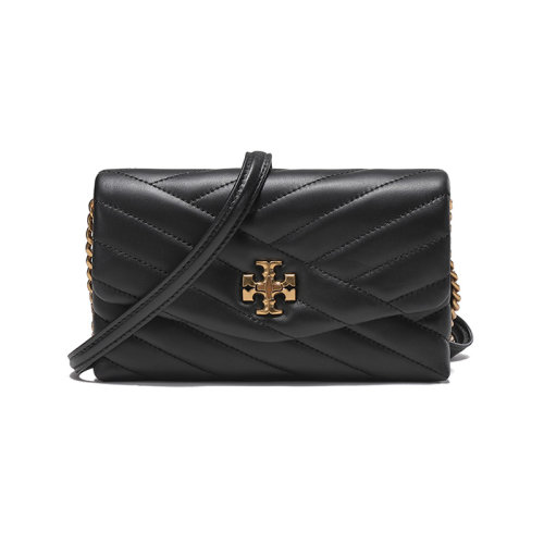 Tory Burch/汤丽柏琦 【22秋冬新款】 女士KIRA系列羊皮革CHEVRON双T LOGO单肩斜挎包 90343