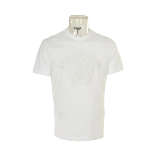  VERSACE/范思哲 男士白色棉质短袖T恤 A76119 1952 A92X PLFSX