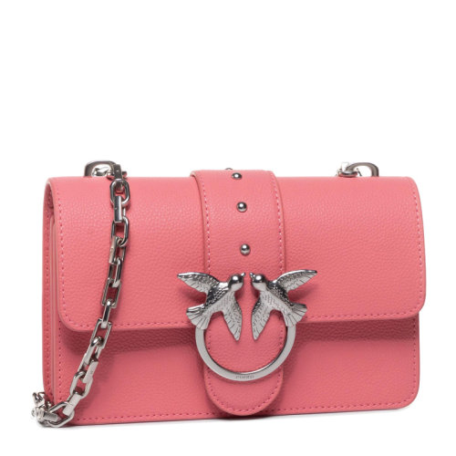 Pinko/品高LOVE系列 Simply 女士纯色铆钉装饰链条包单肩包斜挎包飞鸟燕子包女包 1P21M0多色可选