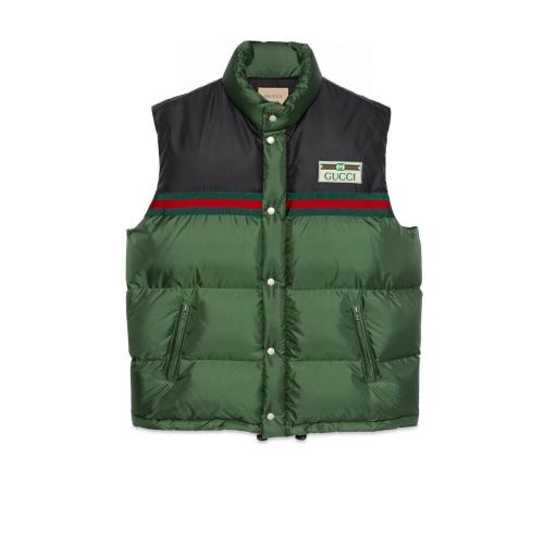  GUCCI古驰 22年秋冬 男士 尼龙丝缎加衬马甲 698713 Z8A1T 3755