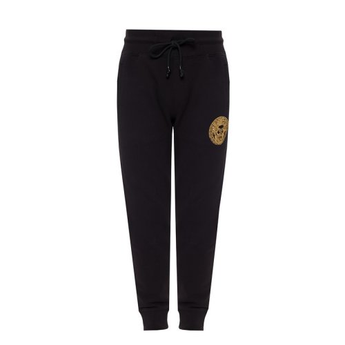  VERSACE JEANS COUTURE 男士黑色棉质休闲运动裤 A2GVA1TA 30318 K42 PLFSX