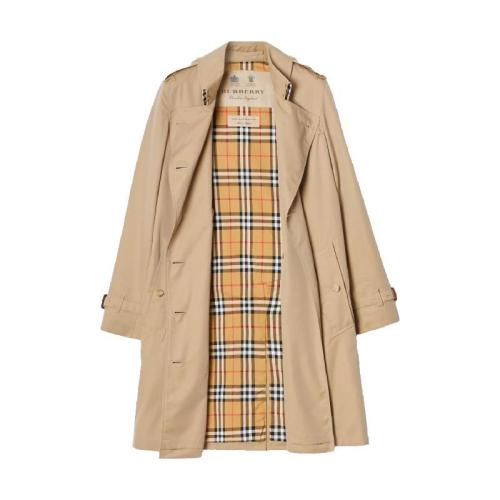  BURBERRY 22年秋冬 女士 肯辛顿版型 – 中长款 Heritage Trench 风衣 80279231 预定商品1-3周发货