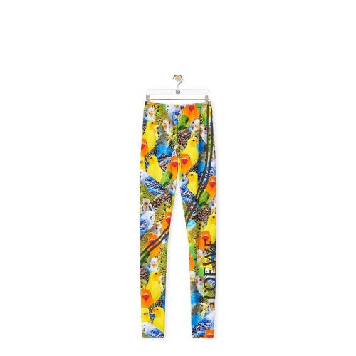  LOEWE罗意威 22年秋冬 女士 休闲裤 Parrots leggings in polyamide S359Y27X23-9127
