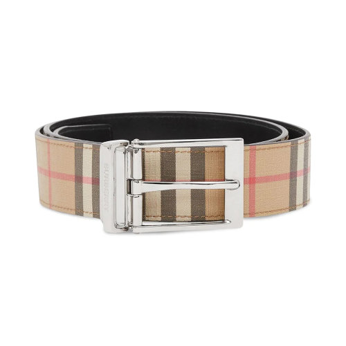 BURBERRY/博柏利 男士拼色双面格纹皮革腰带皮带 8040192