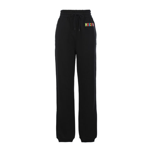 MOSCHINO/莫斯奇诺22春夏字母徽标女运动裤女士休闲运动裤A031405282