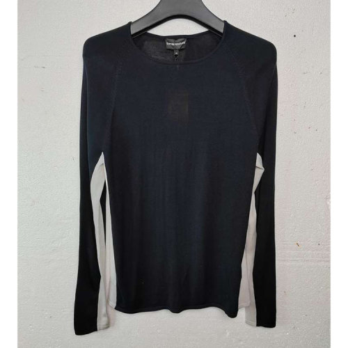 Emporio Armani/安普里奥阿玛尼黑色男士针织衫R1M08M R106M 瑕疵折扣