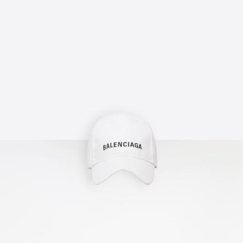  BALENCIAGA巴黎世家 22年秋冬 男士 帽子 Balenciaga Cap in WHITE/BLACK 529192410B29060 预定商品1-3周发货