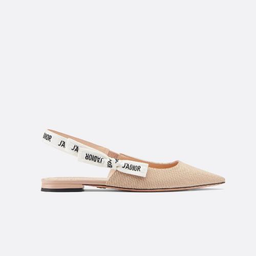  DIOR迪奥 22年秋冬 女士 平底鞋 J'Adior 露跟芭蕾鞋 KCB384TFL_S21U 预定商品1-3周发货